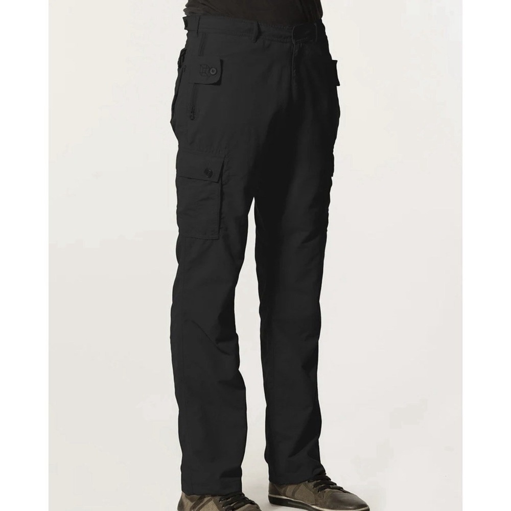 Clothing Arts Pick-Pocket Proof Pants Men 38x32 Black Travel Hiking Pcubed Nylon